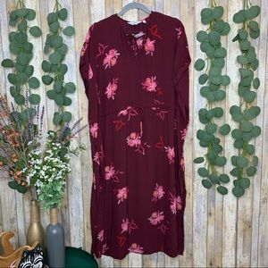 & Other Stories Printed Midi Kaftan Dress